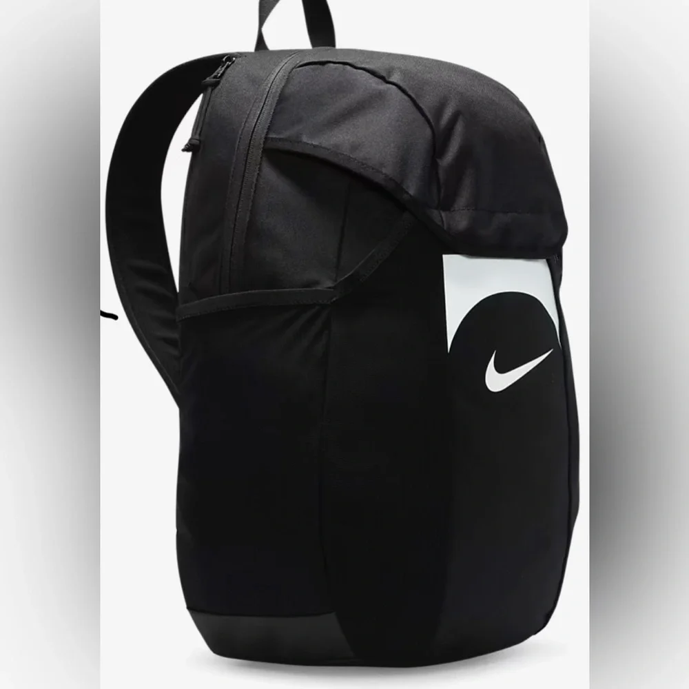 Nike Academy Team Soccer Backpack W/Rain Cover Black/White DV0761-011 OS 30L - Picture 2 of 4